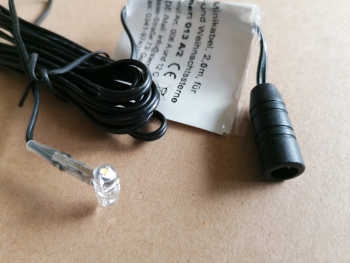 Preview: 1,5m Minikabel - AUSSEN (2016 bis 2021, Trafo+5x1) - für 13 cm Leipziger Sterne